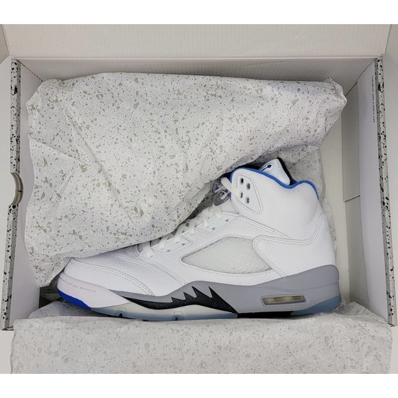 Nike Air Jordan 5 Retro Shoes White Stealth Sneakers Sz Men\'s 9.5 DD0587-140 11W main image 10